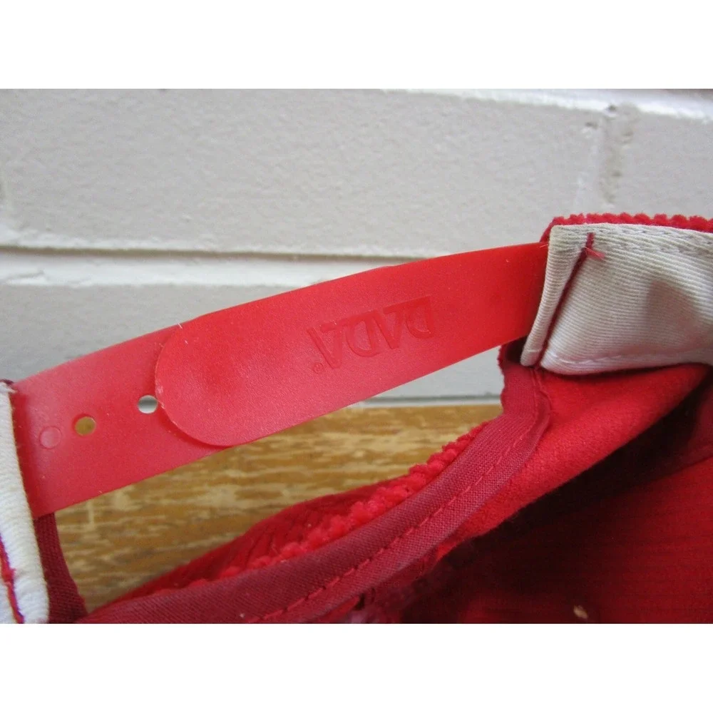 VTG Ohio State Buckeyes Red Corduroy‎ Snap Back Hat ANNCO OSU Block O NCAA 1990s